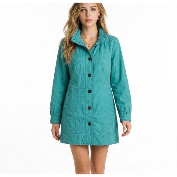 Marc New York Jackets & Blazers - Marc New York Womens Trench Jacket Coat Green Size M